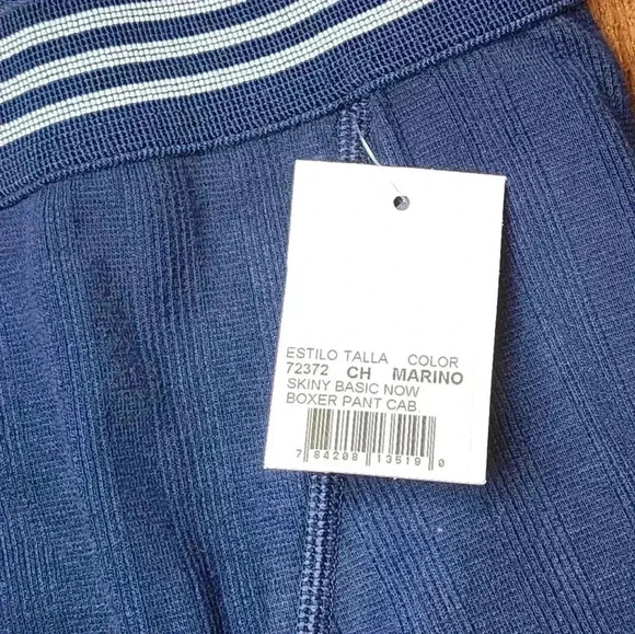 NWT Vintage Skiny Basic Now boxer pant briefs marine blue #72372 Small - Picture 5 of 5